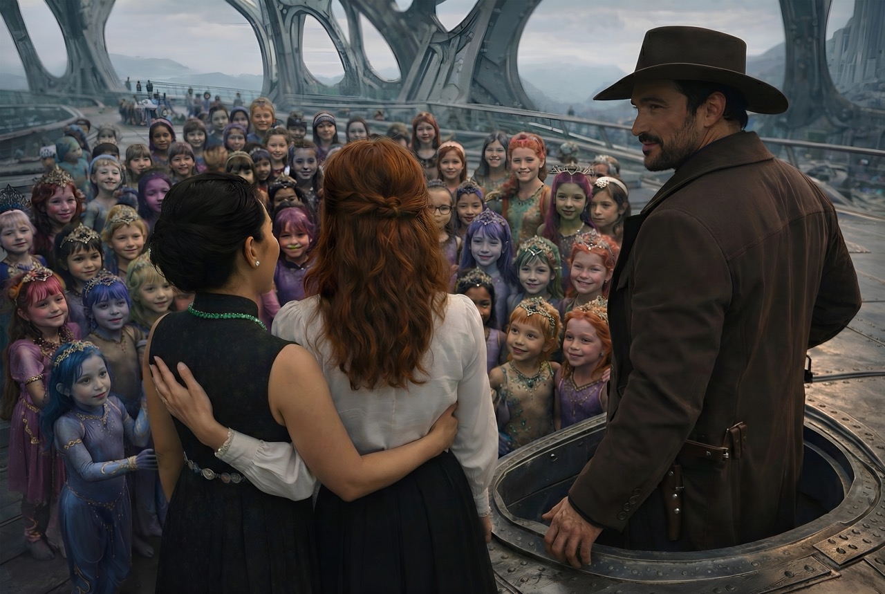 Chapitre ... - Le trio aventureux intrigue les enfants de la passerelle